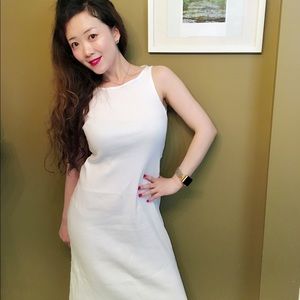 Club Monaco white long tank dress